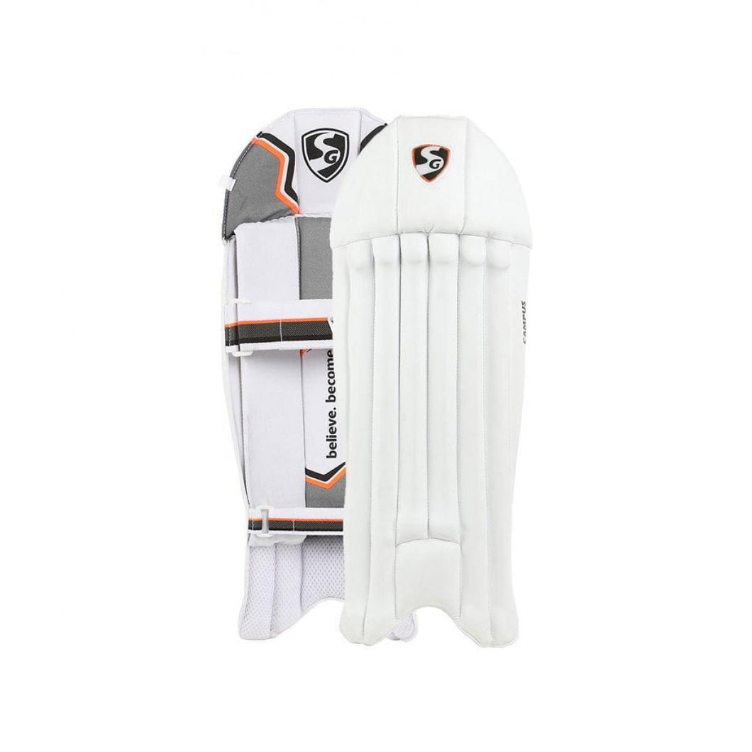 SG Campus Wicketkeeping Pads - Black & Navy Blue